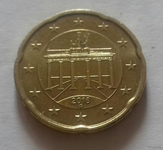 20 евроцентов, Германия 2016 G, AU