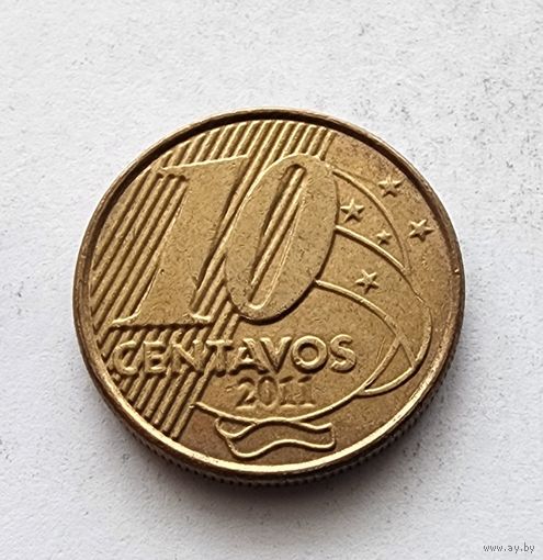 Бразилия 10 сентаво, 2011