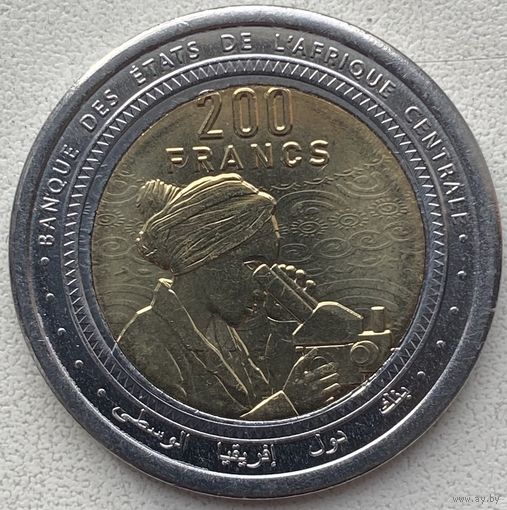 Центральная Африка 200 франков 2024 г.