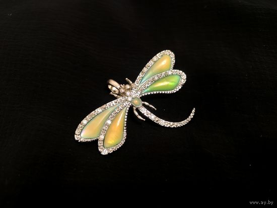 Брошь подвеска Стрекоза