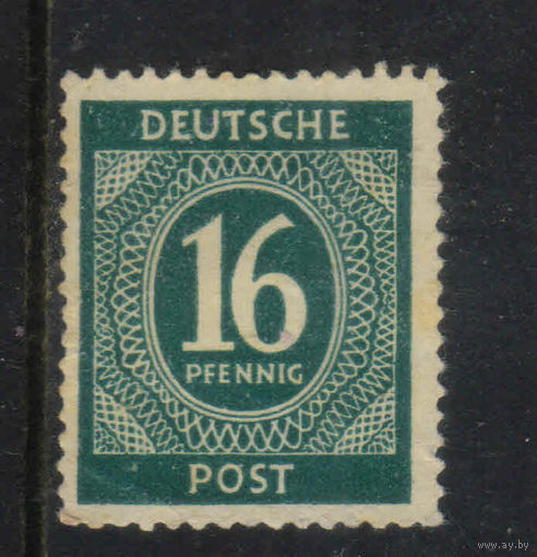 Оккупация Германии Американо-британо-советская зоны 1946 Номинал Стандарт #923
