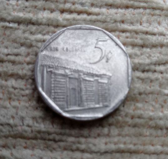 Werty71 Куба 5 сентаво 1996