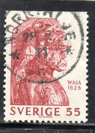 Швеция. Mi:SE 644. Фигура в каске (резьба). Серия: День памяти военного корабля Васа 1969 г.