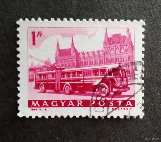 Марка Венгрия 1963 год Транспорт