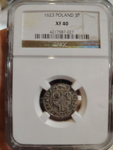 Монета полторак 1623 года. В слабе NGC