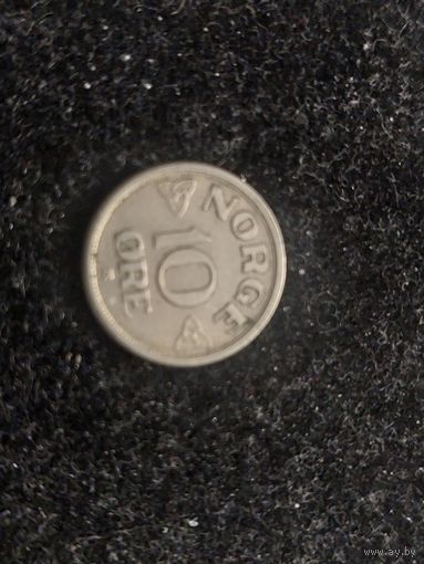 10 оре норвегия 1952
