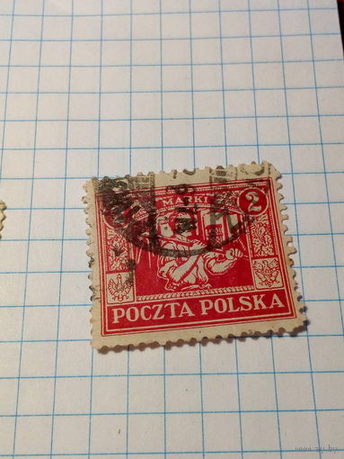 Марка Польша 1922 год