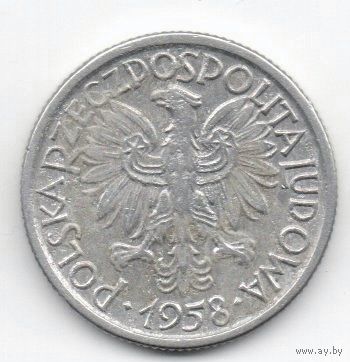 НАРОДНАЯ РЕСПУБЛИКА ПОЛЬША. 2 ЗЛОТЫХ 1958 г
