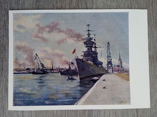 1960. Денисов. Гавань. Таллин