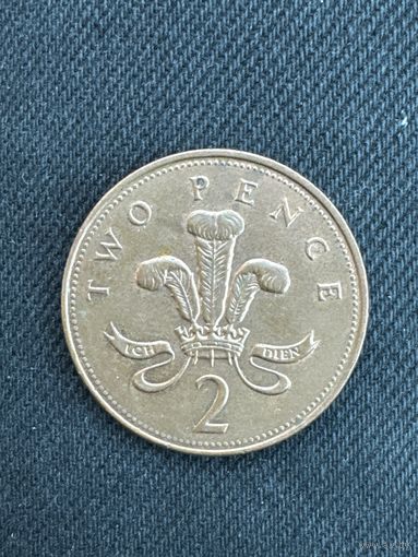 2 пенни 2000 Великобритания