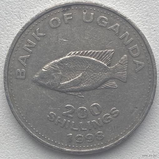 Уганда 200 шиллингов 1998 г.