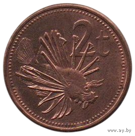 Независимое Государство  Папуа - Новая Гвинея. 2 тойя (тоэа) 2002. Фауна. Рыба. Крылатка- зебра.