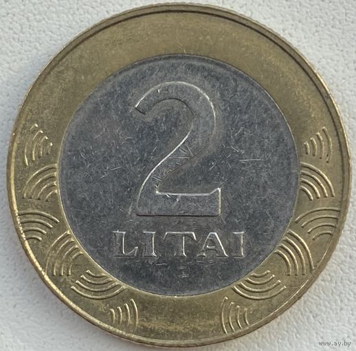 Литва 2 лита 2008 г.