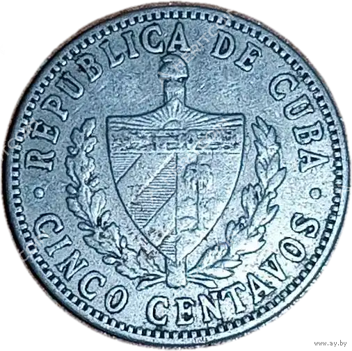 5 centavos 1968 года