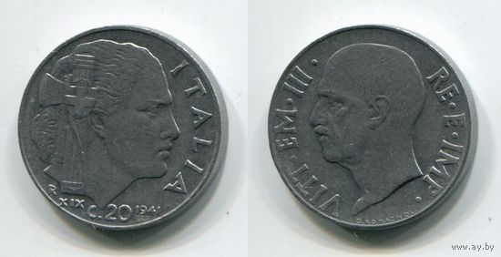 Италия. 20 чентезимо (1941)