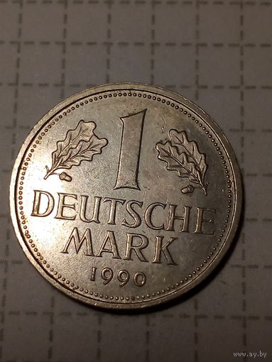 1 марка ФРГ  1990 F год