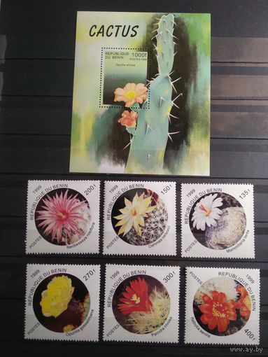 Бенин 1999 г. Кактусы.