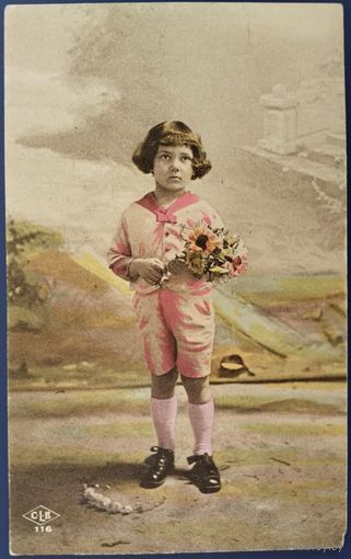 Детская открытка. Франция. Начало 20-го века.