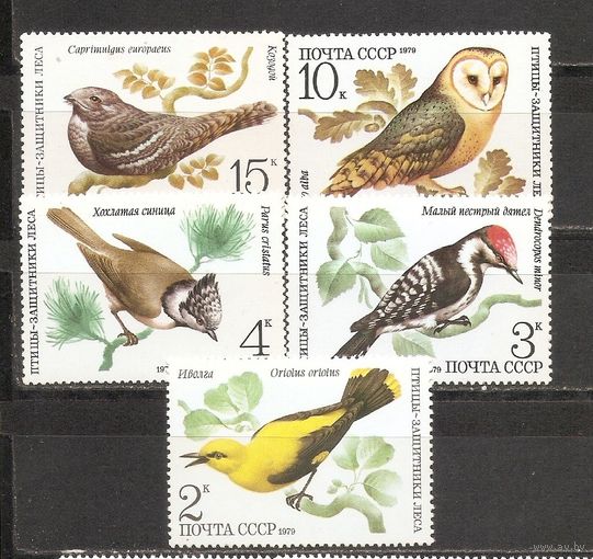 ФФ1 СССР 1979 Птицы защитники леса