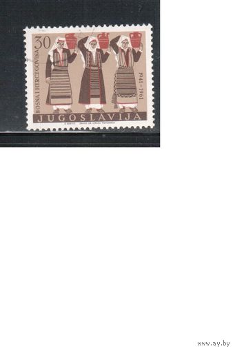 Югославия-1961,(Мих.966)  гаш., Танцы, Костюмы
