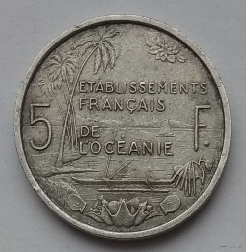 Французская Океания 5 франков 1952 г.
