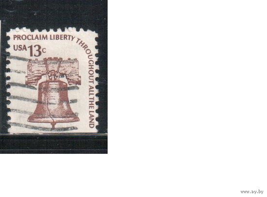 США-1975, (Мих.1191 D) , гаш. , Стандарт "Американа", Колокол(одиночка)