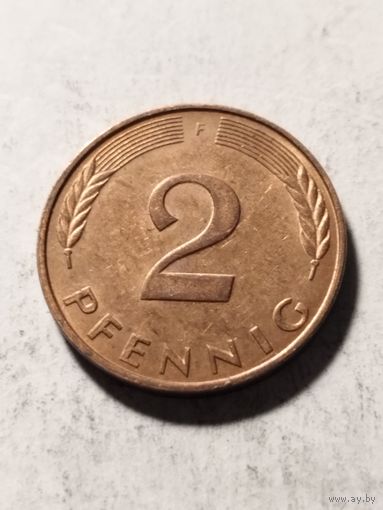 Германия 2 пфенинга 1983 F