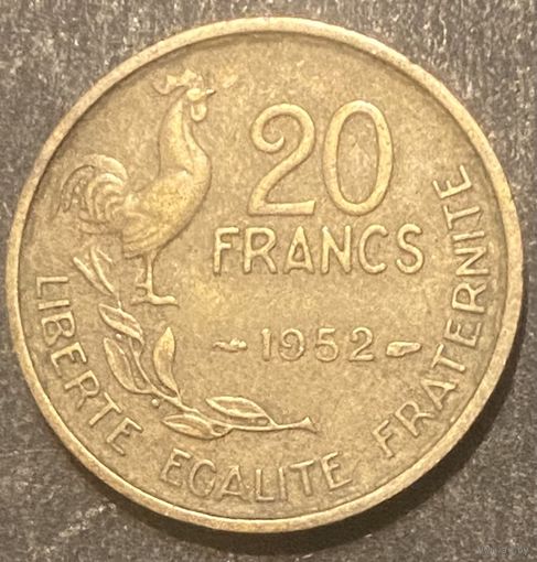 Монета. Франция. 20 франков 1952 год.