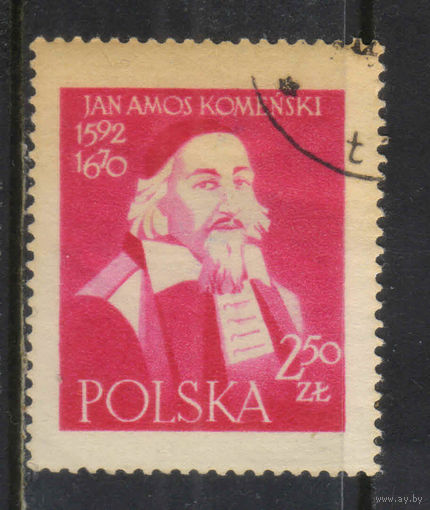 Польша ПНР 1957 300 летие книги Великая дидактика Яна Амоса Коменского #1041