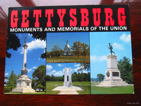 С005-3035 Открытка Gettysburg США Конец 1990-х – начало 2000-х Чистая