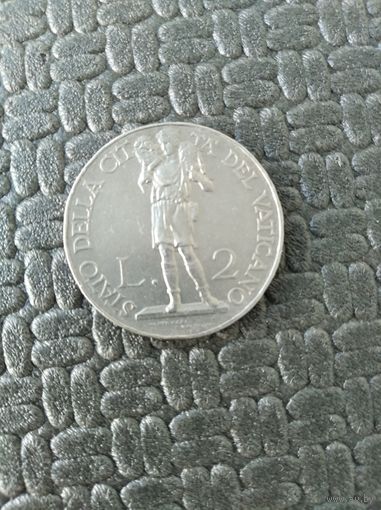 Ватикан 2 лиры 1931г.