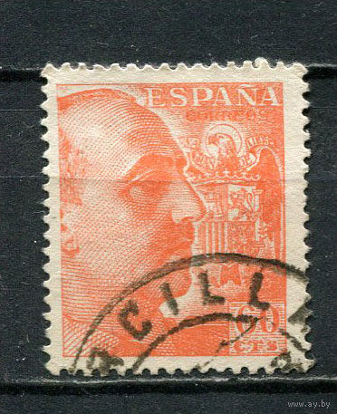 Испания (Испанское государство) - 1939/1953 - Генерал Франко 60С - [Mi.850C] - 1 марка. Гашеная.  (Лот 43Gg)-T2P27