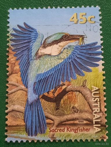 Австралия 1999. Фауна. Птицы. Sacred Kingfisher