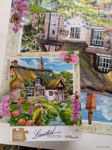 Пазл Розовый коттедж 1000