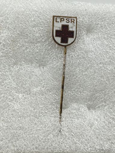 Знак Общества Красного Креста Латы. ССР.