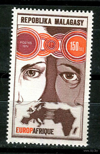 Малагасийская республика - 1974 - Европа-Африка - [Mi. 724] - полная серия - 1 марка. MNH.  (Лот 32JJ)-TG2P37
