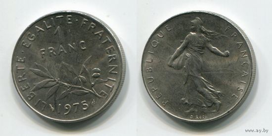 Франция. 1 франк (1975, aUNC)