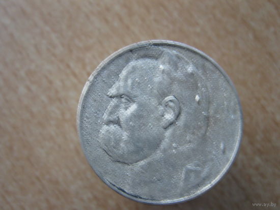 5 злотых 1936 года. Юзеф Пилсудский 1936 год