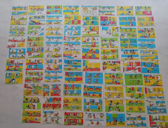 Вкладыши DONALD 77 штук 1980 - е гг