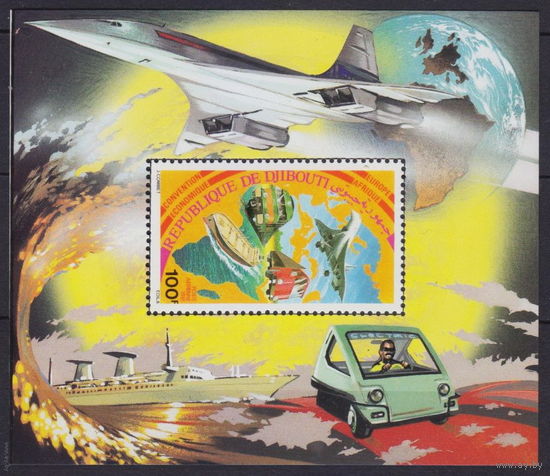 1981 Джибути 292/B32 Конкорд   MNH