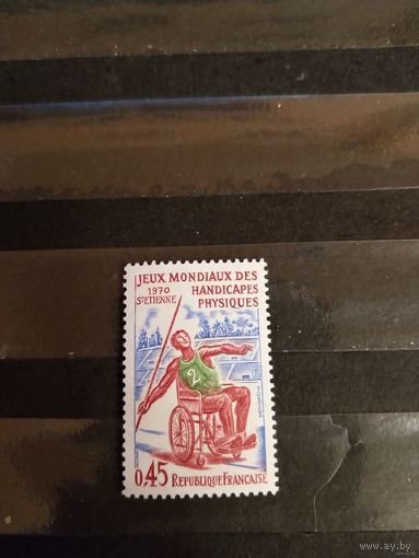 1970 Франция спорт чистая клей MNH** выпускалась одиночкой (5-2)