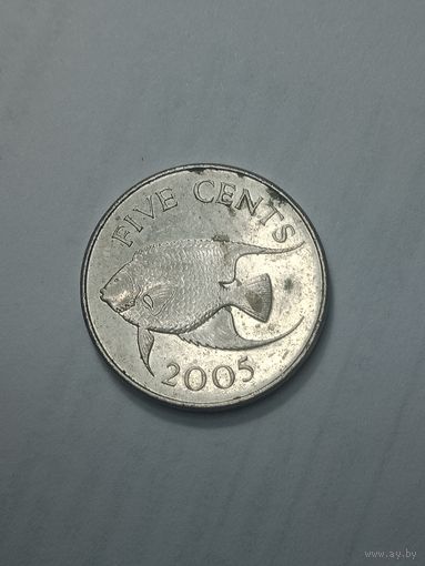 Бермудские острова 5 центов  2005  года .
