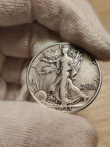 Без МЦ! 1/2 доллара (50 центов) 1943 HALF