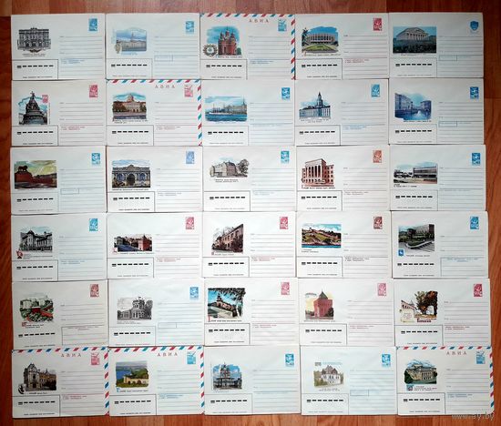 СССР 80-е гг.ХМК. Ленинград и Горький.Архитектура. 30 шт одним лотом.