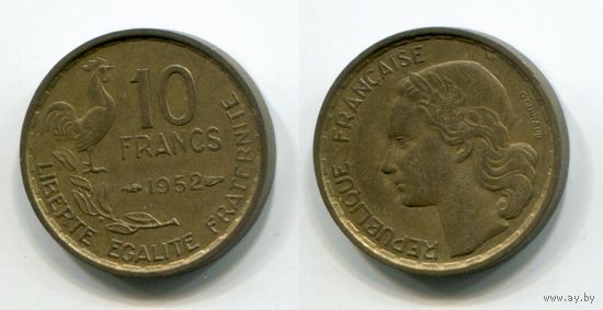 Франция. 10 франков (1952)