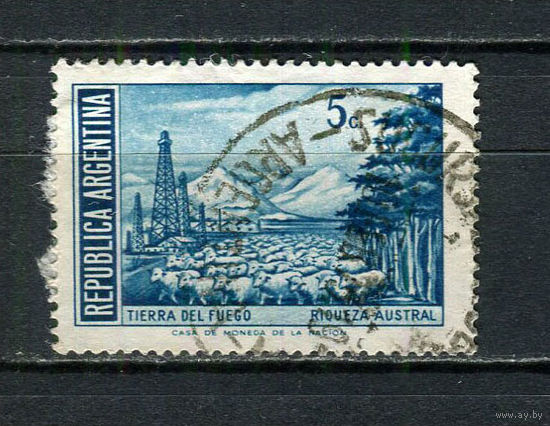 Аргентина - 1971/1972 - Огненная Земля - архипелаг 5С - [Mi.1096] - 1 марка. Гашеная.  (Лот 13FS)-T25P27