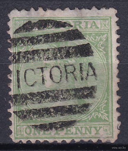 91.Aust. Великобритания. Австралийские штаты. Виктория. Стандарт. 1867 г. 1p. Mi.#53.