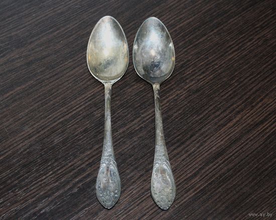 Ложки столовые мельхиоровые, из СССР, клеймо МНЦЦ- 4р 00к.
