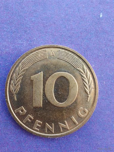 Германия ФРГ 10 пфеннигов 1990 A