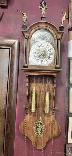 Шикарные настенные часы, Голландия, много лотов с рубля